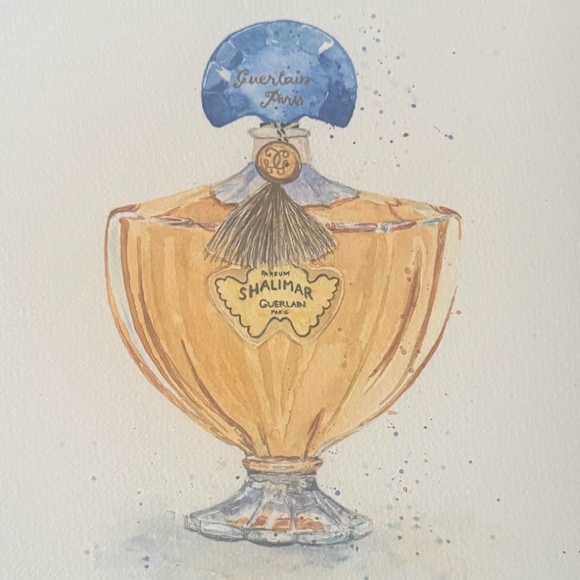 Drawing of Guerlain's Perfume Shalimar - Picture 3 of 6